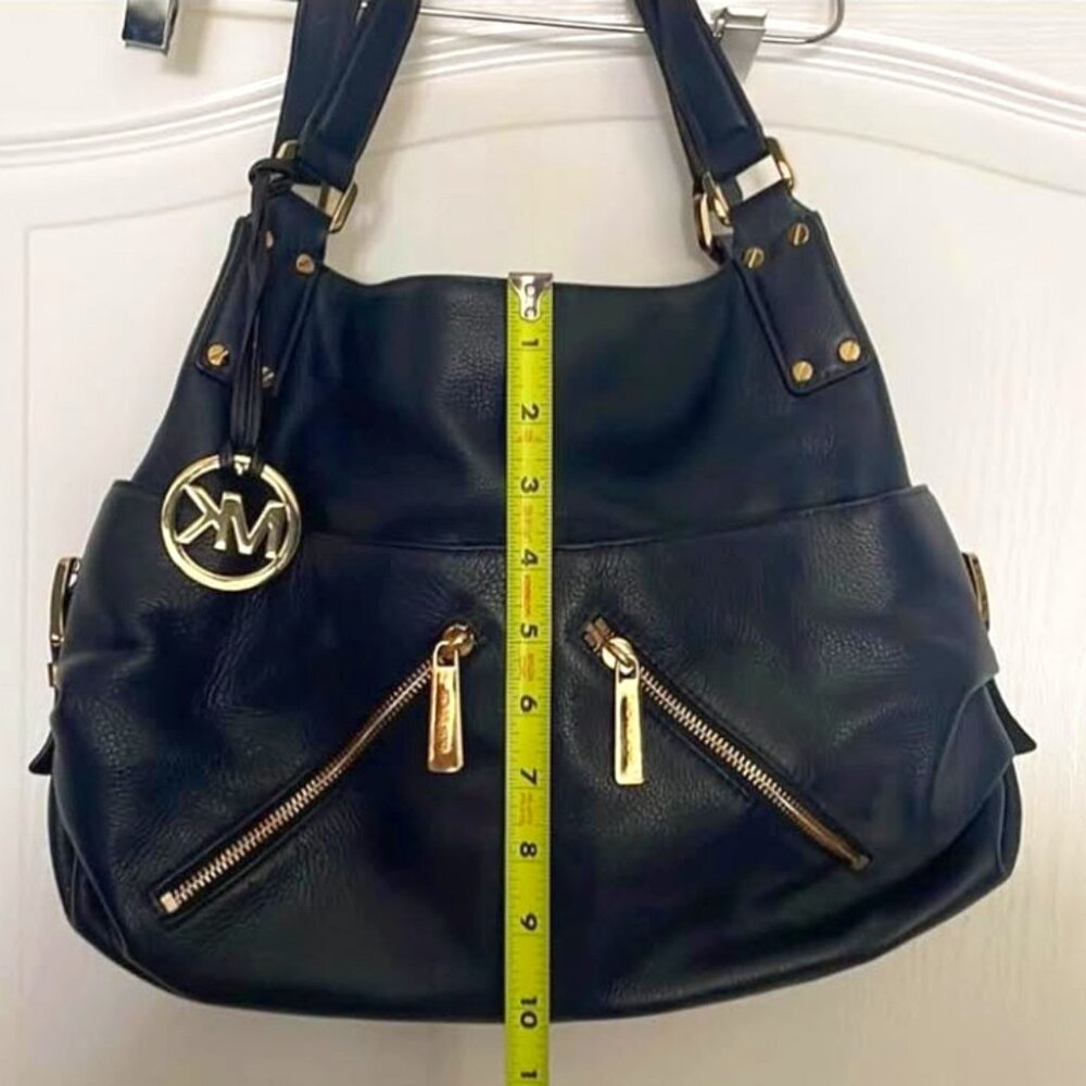 Navy Blue - SOFT Leather - Michael Kors Purse